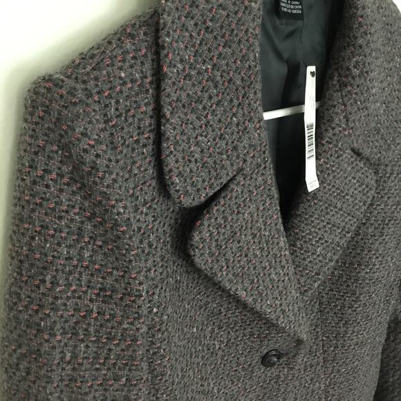 Ellen Tracy Women's Fashion Gray Wool Blazer Size 6 | Style TEMU9889 Calypso - Picture 5 of 10